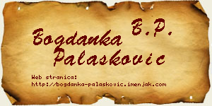 Bogdanka Palasković vizit kartica